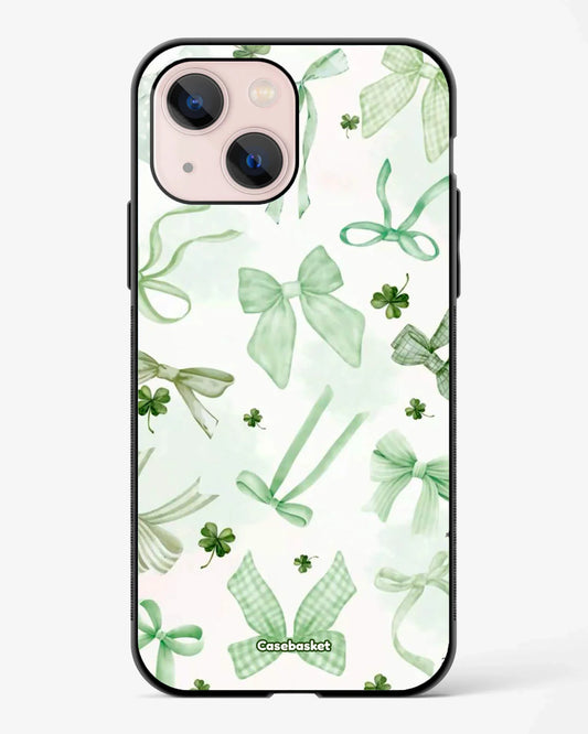 Mint Blast Bow Glossy Phone Cover