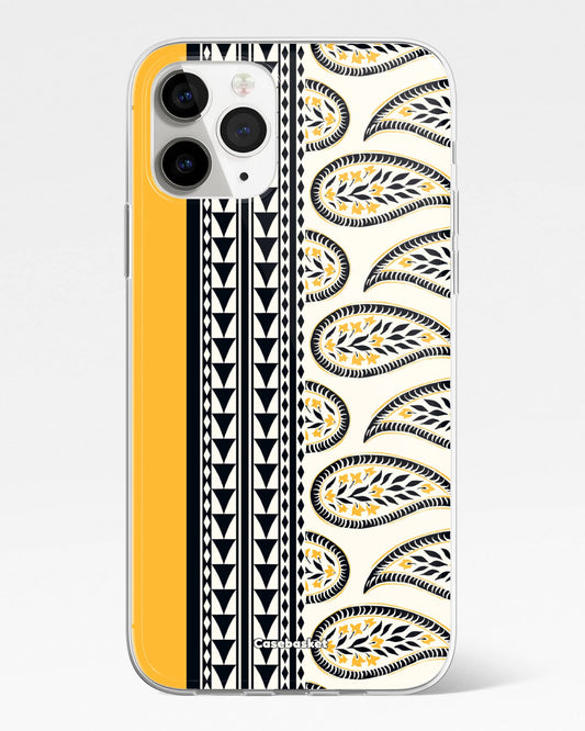 Mustard Paisley Print Phone Cover