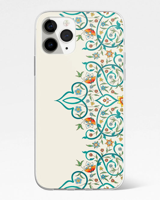 Ivory Floral Edge Mandala Phone Cover