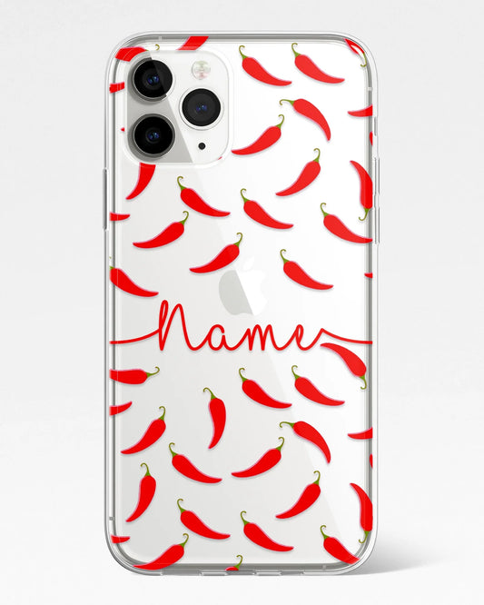 Spicy Name Transparent Silicone Phone Cover
