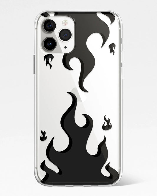 Shadow Flame Transparent Silicone Phone Cover