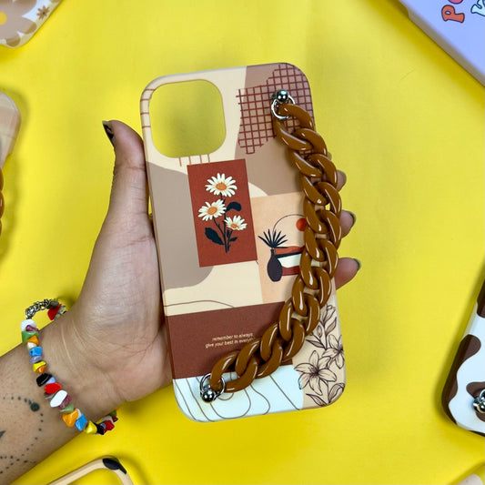 Terracotta Touch Brown Chain Phone Cover