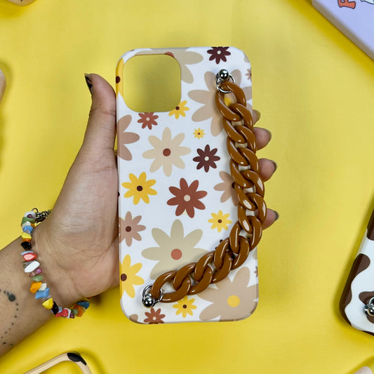 Biscotti Bliss Brown Chain Phone Cover