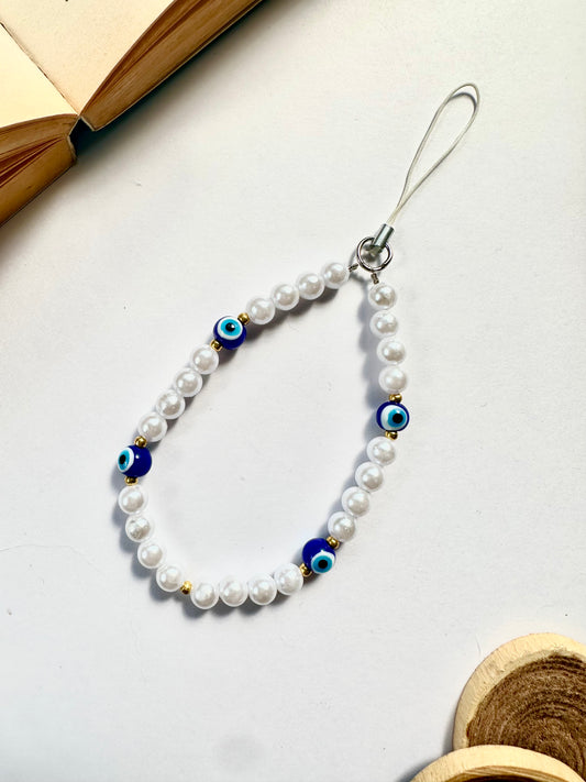 Guardian Pearl Phone Chain Charm