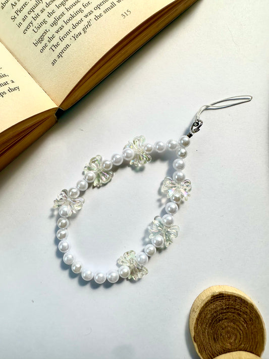 Cloud Kiss Bow Phone Chain Charm