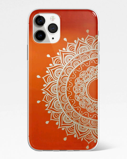 Radiant Orange Mandala Phone Cover