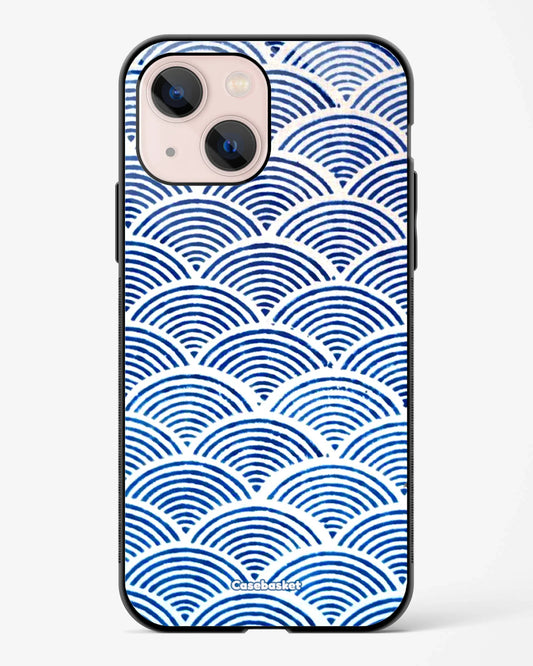 Navyblue Scallop Glossy Phone Cover