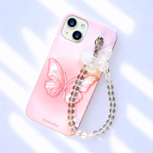 Blush Wings Pearlfly Fall Chain Phone Cover