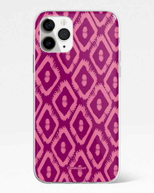 Pink Ikat Print Phone Cover