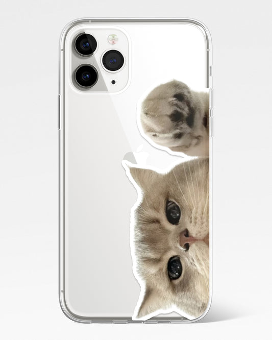 Kitty Says Hi Transparent Phone Cover