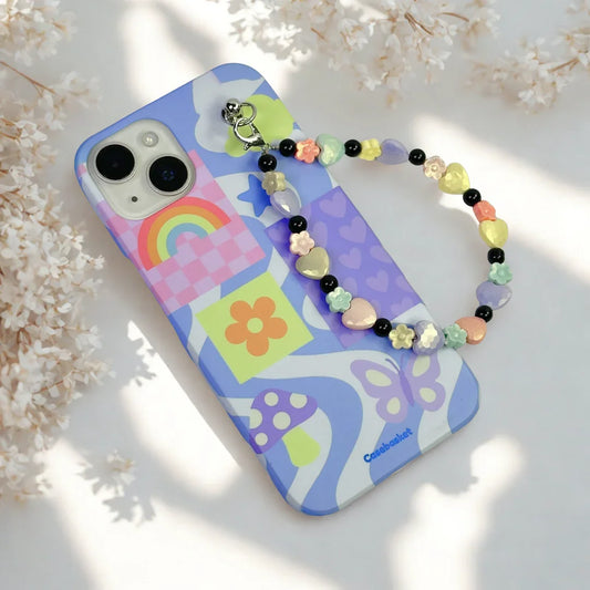 Blue Dusk Heartflowers Fall Chain Phone Cover
