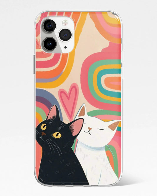 Rainbow Love Cats Phone Cover