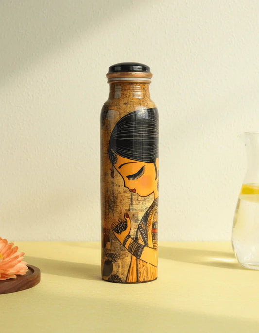 Aurora Apsara Artistic Copper Bottle