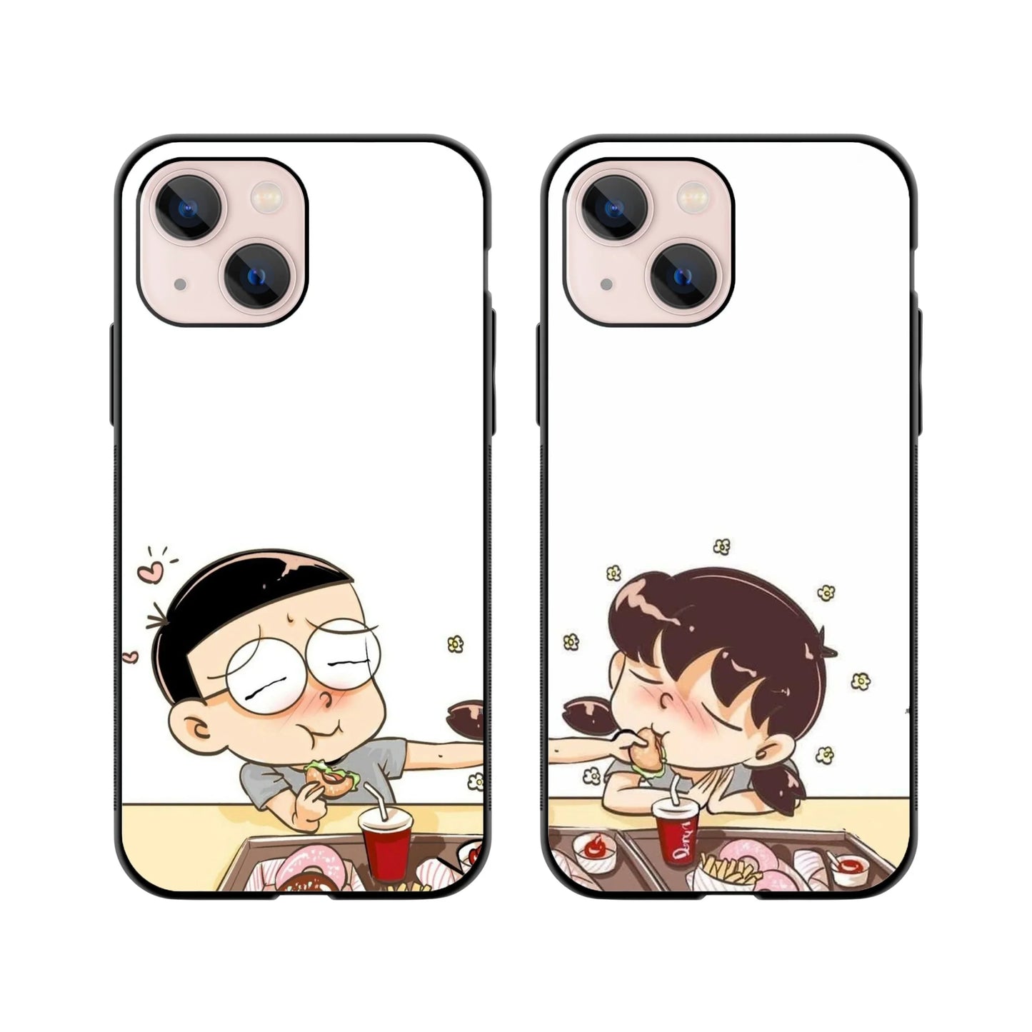 Munchin’ in Love Couple Phone Cover