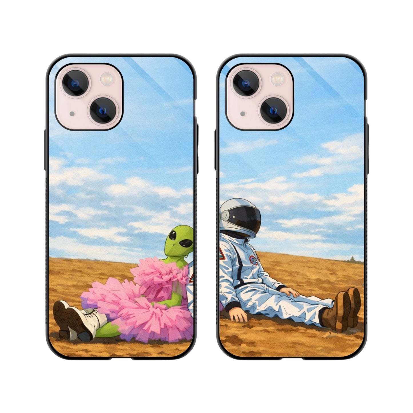 Love From Another Planet Couple Phone Cover