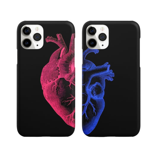 Two Halves, One Beat Couple Phone Cover