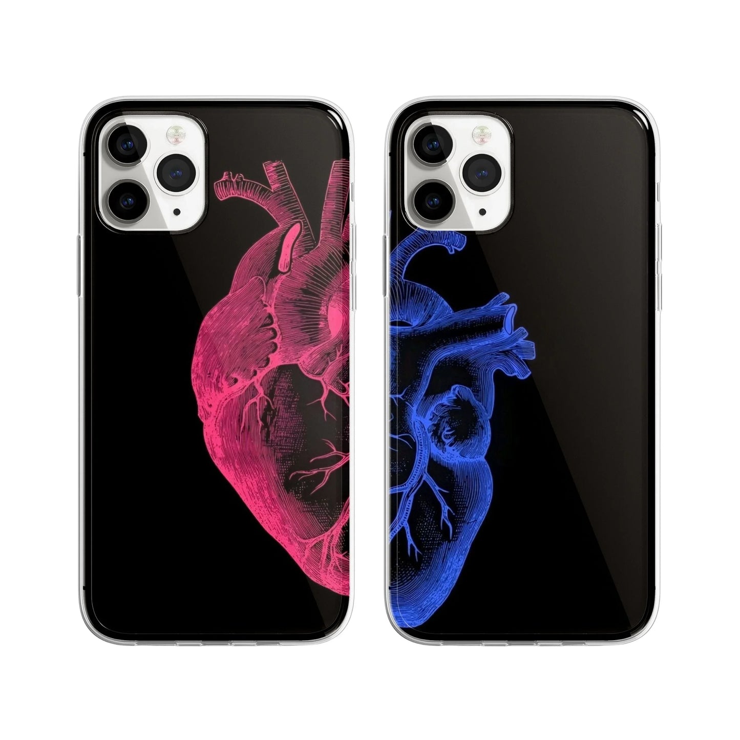 Two Halves, One Beat Couple Phone Cover