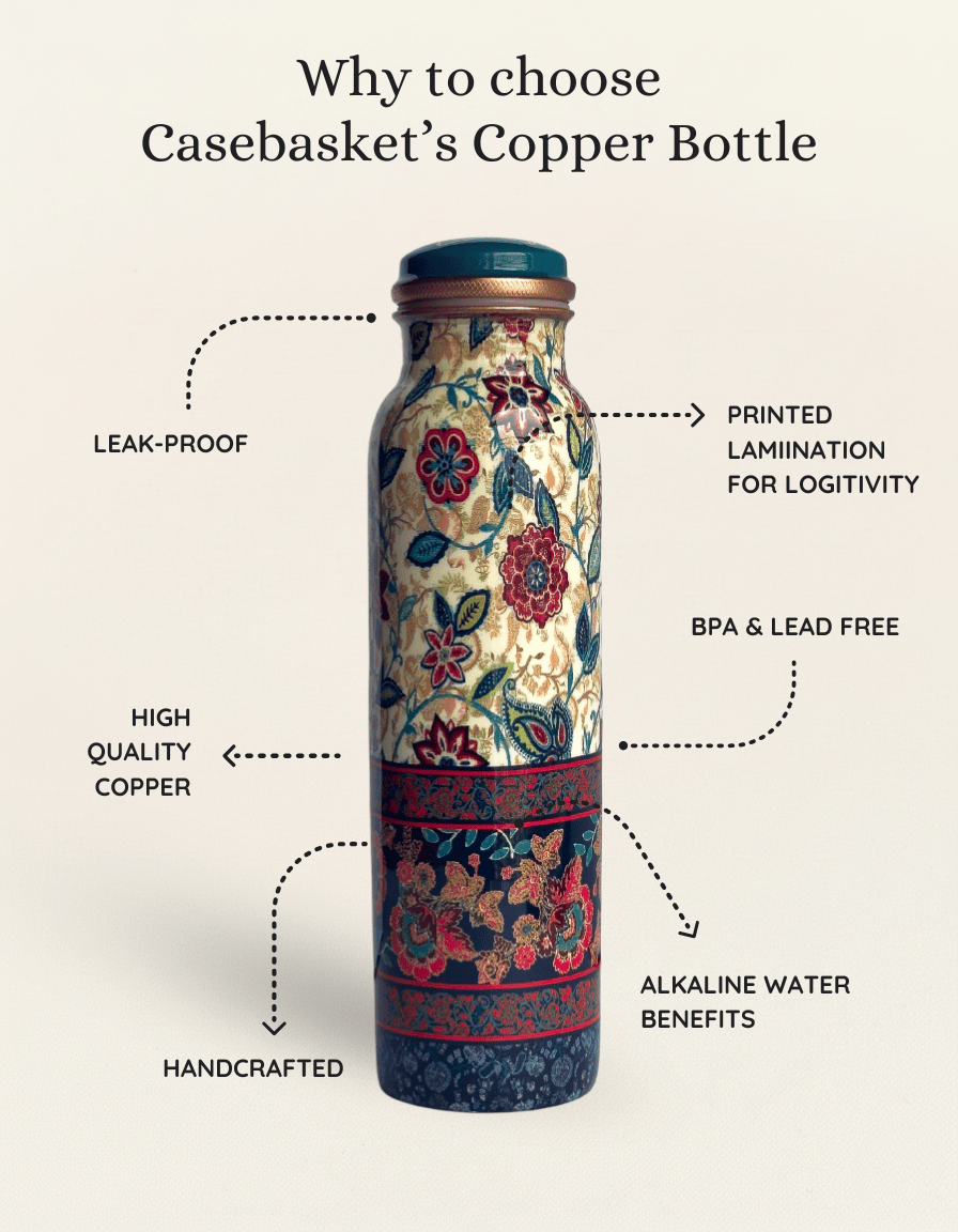 Flora Royale Copper Bottle