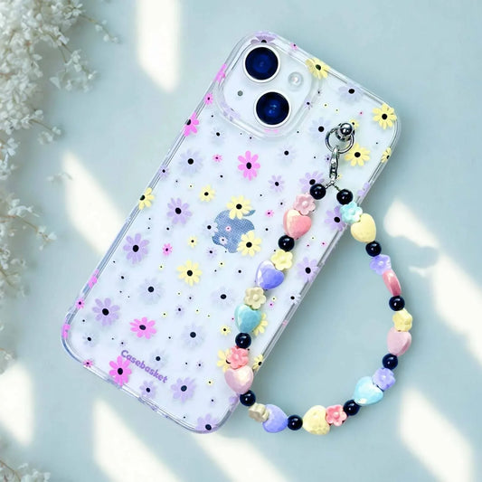 Bloomlets Transparent Heartflowers Charm Phone Cover