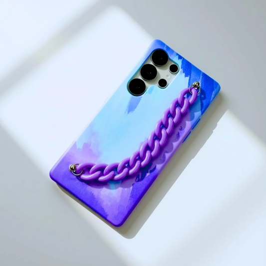 Blue Aura Purple Chain Phone Cover