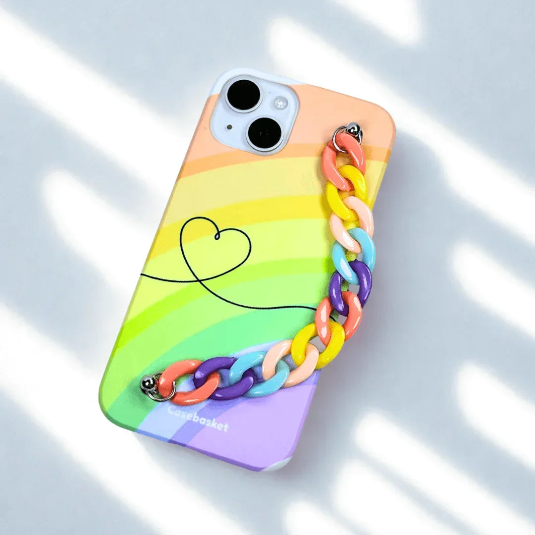 Colorful Rainbow Chain Phone Cover – Casebasket Colorful Rainbow Chain Phone Cover – Casebasket