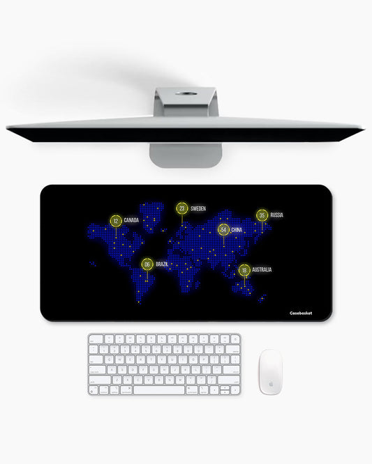 GlobalMap Print Desk Mat
