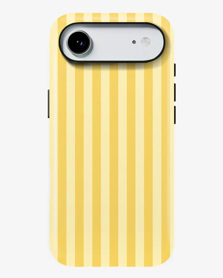 Lemon Stripes Glossy Armour Shell Phone Cover