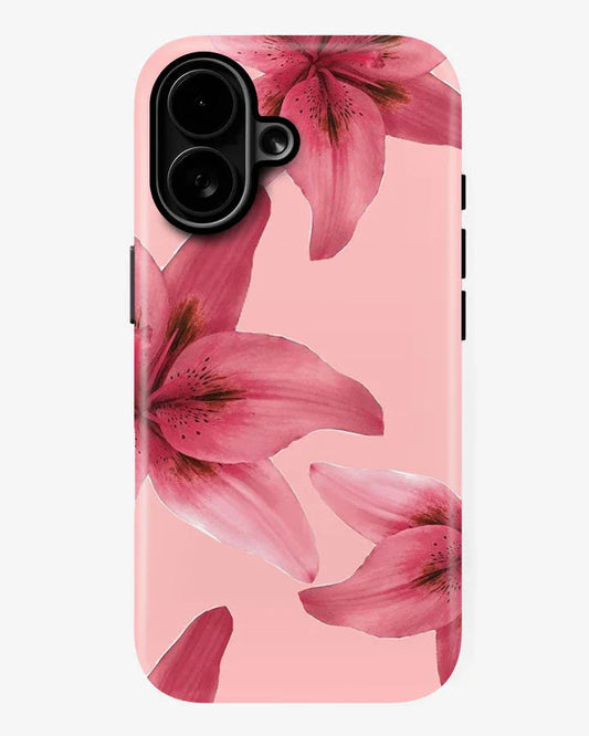 Blush Lily Glossy Armour Shell Phone Cover