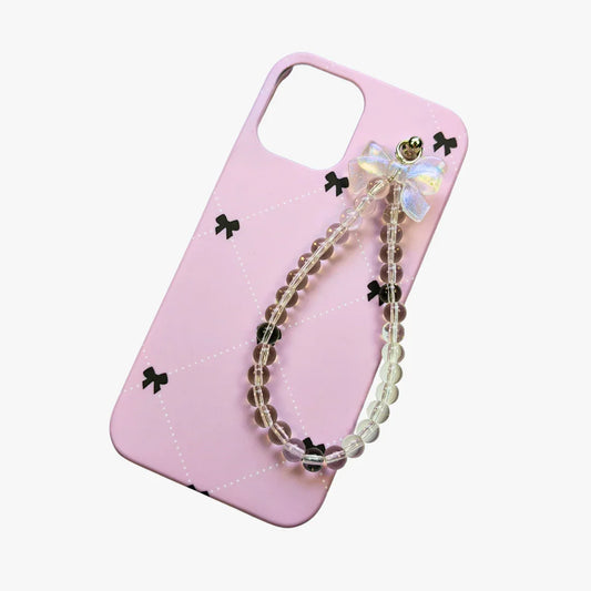 Knotique Bow Pearl Fall Chain Phone Cover