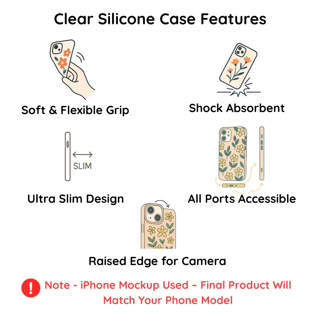 Golden Blossoms Yellow Chain Phone Cover