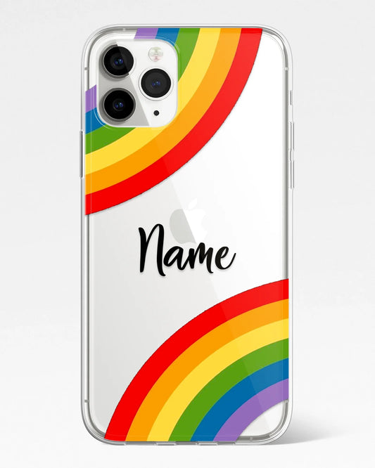 Rainbow Bliss Transparent Silicone Phone Cover