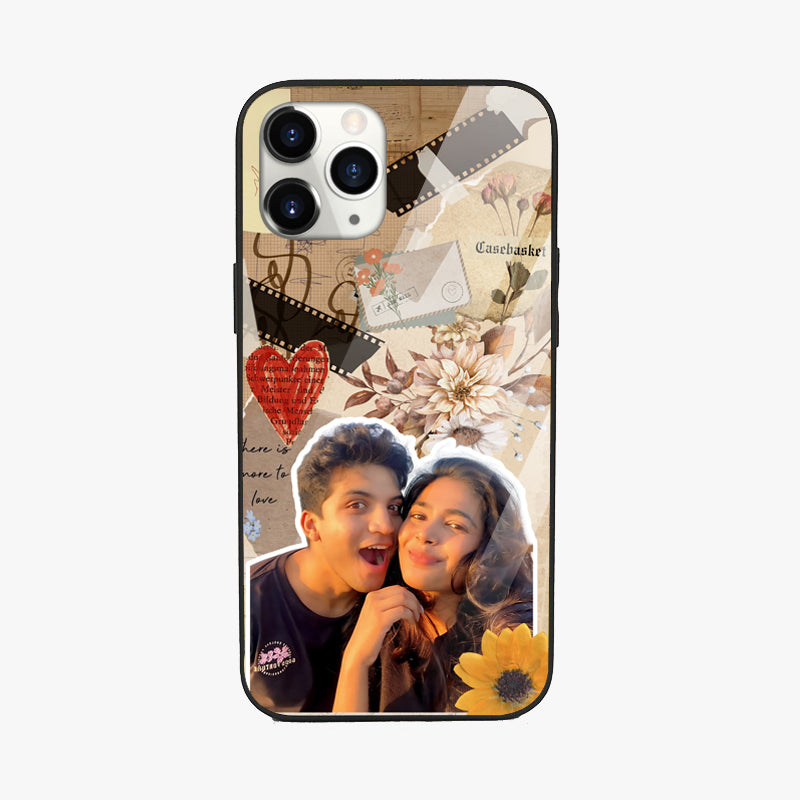 Retro Frame Customizable Glossy Phone Cover
