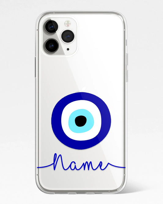 Evil Eye Protection Transparent Silicone Phone Cover