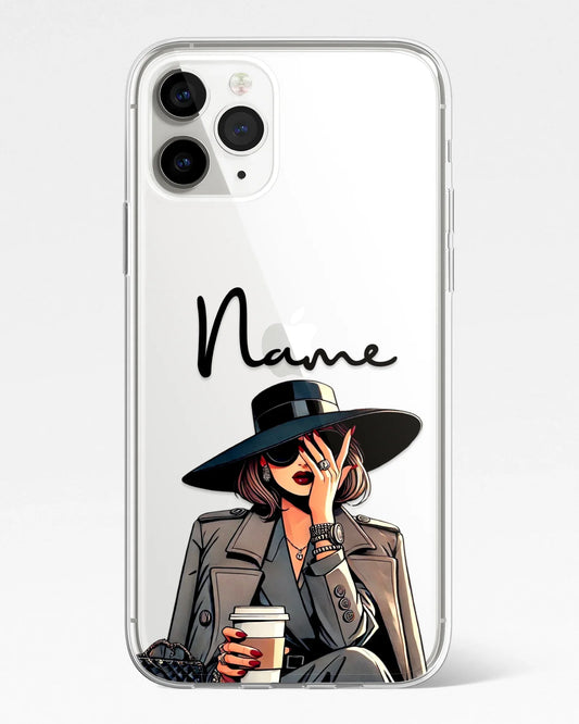 Genz Queen Transparent Silicone Phone Cover