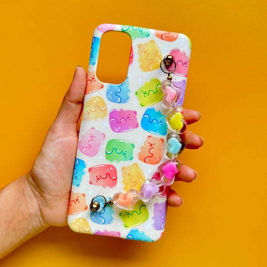 Bubble Cubby Candy Heart Chain Phone Cover