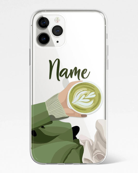 Matcha Moments Transparent Silicone Phone Cover