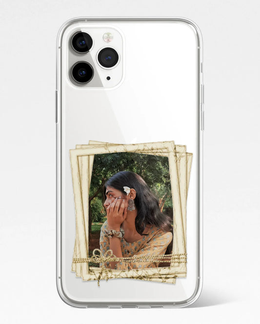 Timeless Aesthetic Polaroid Frame Transparent Silicone Cover