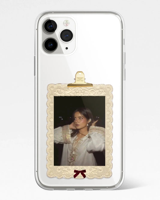 Vintage Chic Frame Transparent Silicone Cover