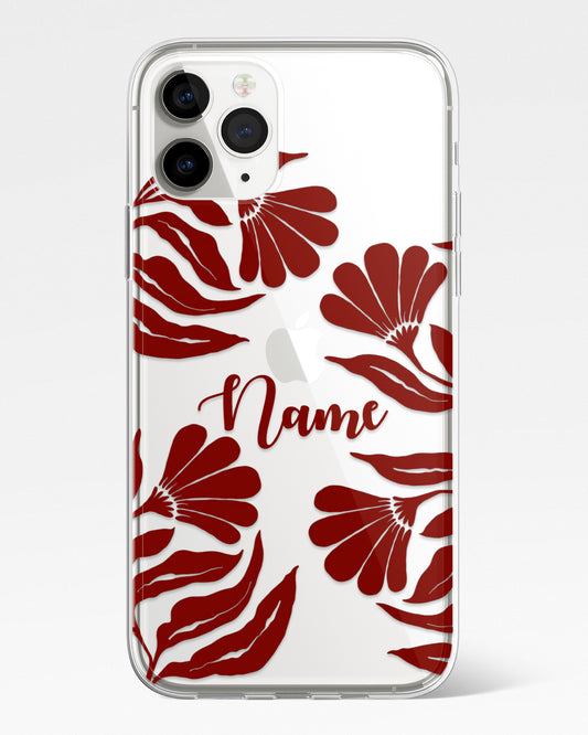 Bold Botanica Transparent Silicone Phone Cover