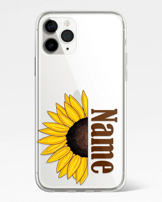 Quiet SunBloom Transparent Silicone Phone Cover