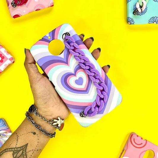 Plum Shade Purple Chain Phone Cover