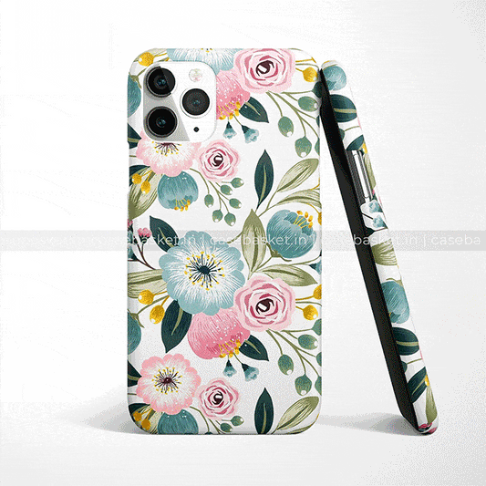 Cute Pink Floral Phone Cover