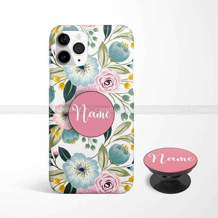 Cute Pink Floral Phone Cover