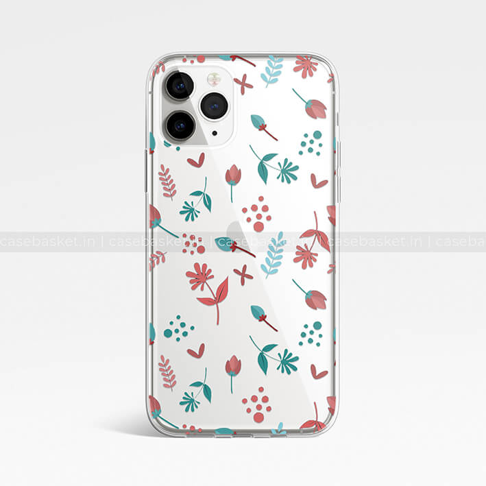 Blossom Blue Silicone Phone Cover