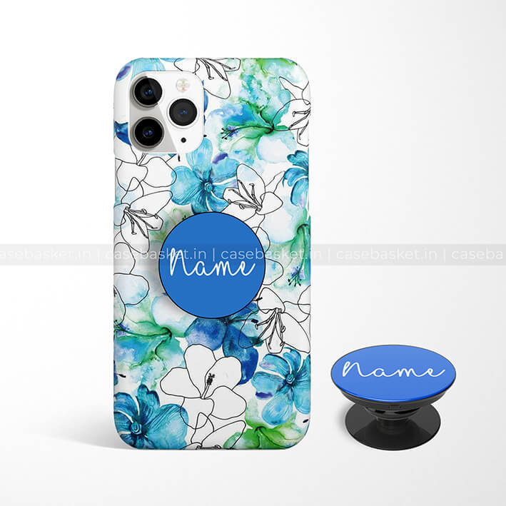 Blue Flower Petal Phone Cover