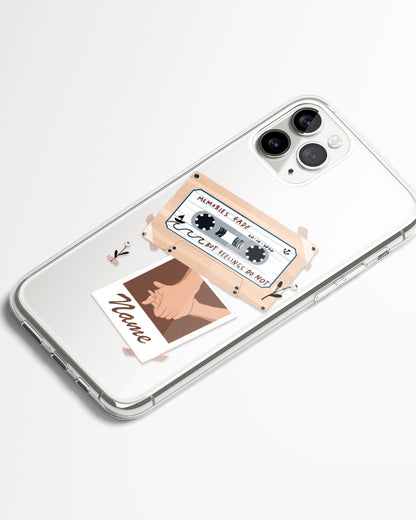 Tape of Feelings Transparent Silicone Phone Cover