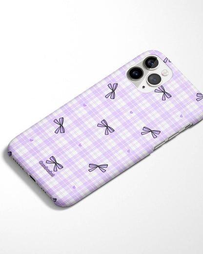 Purple Ribbon Doodles Phone Cover