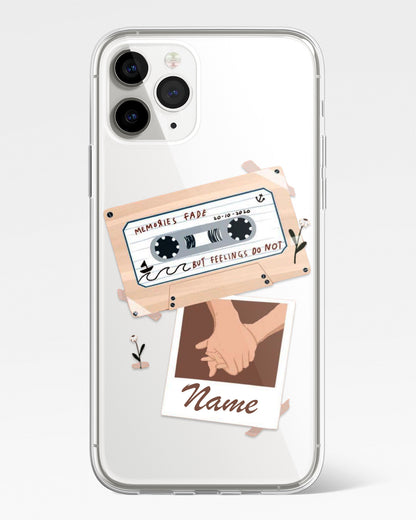Tape of Feelings Transparent Silicone Phone Cover
