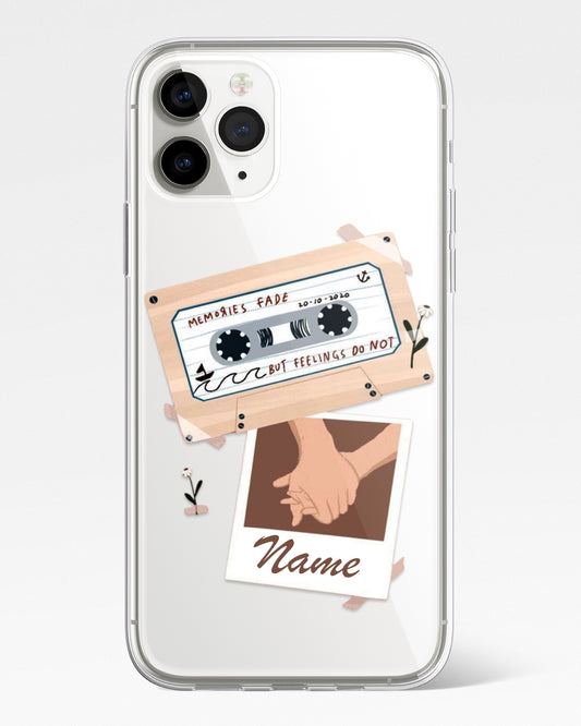 Tape of Feelings Transparent Silicone Phone Cover