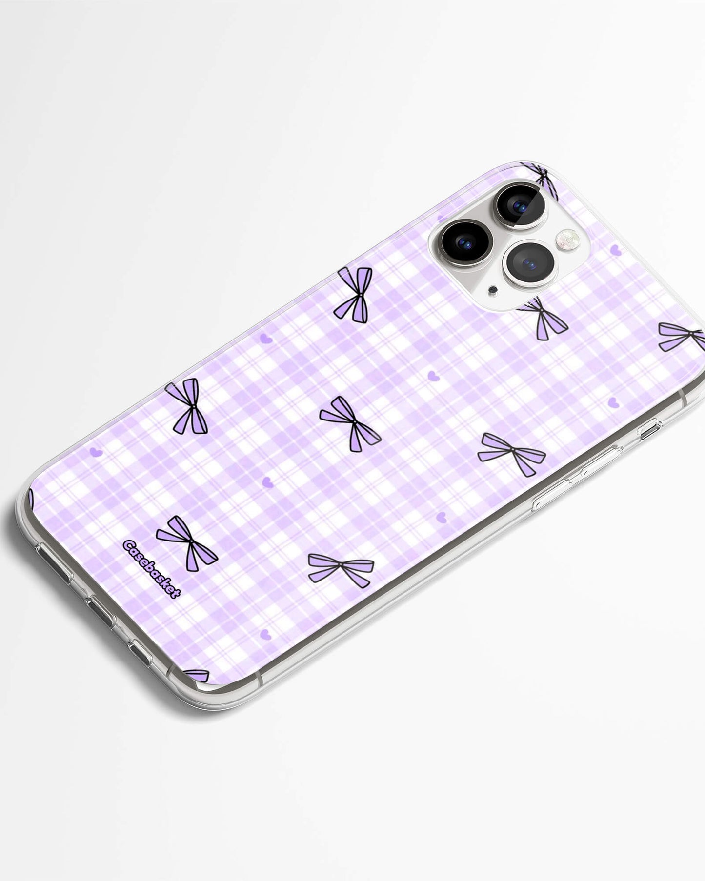 Purple Ribbon Doodles Phone Cover